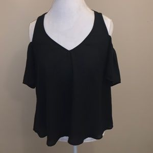 Show Me Your Mumu Black Hazel Ruffle Top